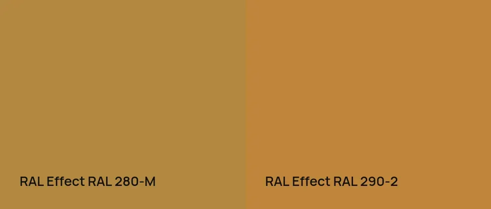 RAL Effect  RAL 280-M vs RAL Effect  RAL 290-2