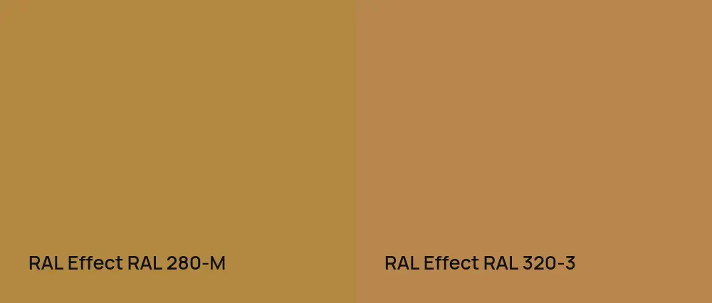RAL Effect  RAL 280-M vs RAL Effect  RAL 320-3