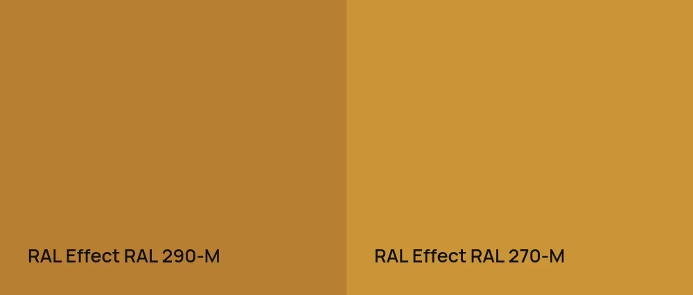 RAL Effect  RAL 290-M vs RAL Effect  RAL 270-M