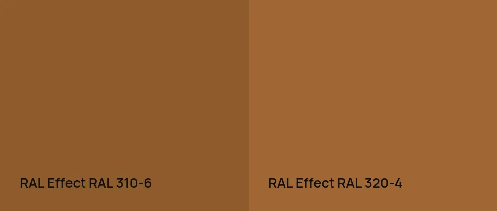RAL Effect  RAL 310-6 vs RAL Effect  RAL 320-4