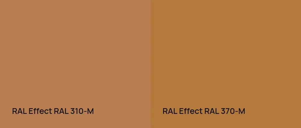 RAL Effect  RAL 310-M vs RAL Effect  RAL 370-M