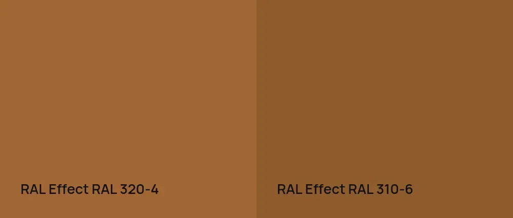 RAL Effect  RAL 320-4 vs RAL Effect  RAL 310-6
