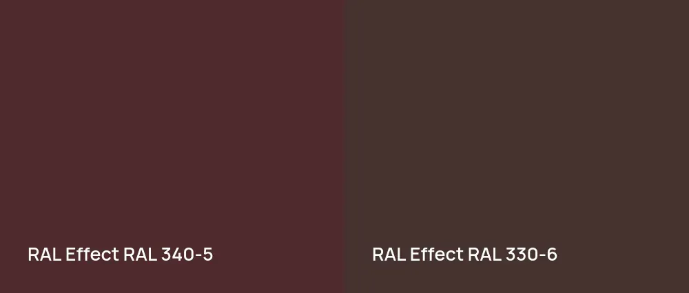 RAL Effect  RAL 340-5 vs RAL Effect  RAL 330-6