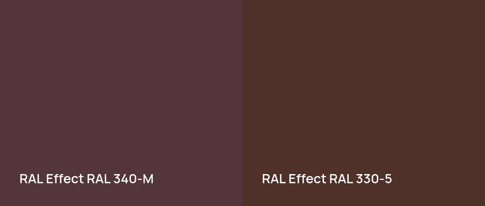 RAL Effect  RAL 340-M vs RAL Effect  RAL 330-5