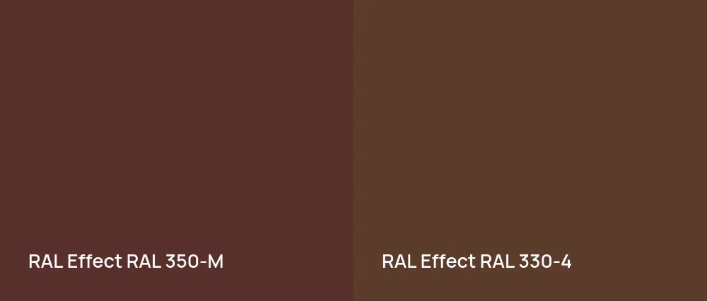 RAL Effect  RAL 350-M vs RAL Effect  RAL 330-4