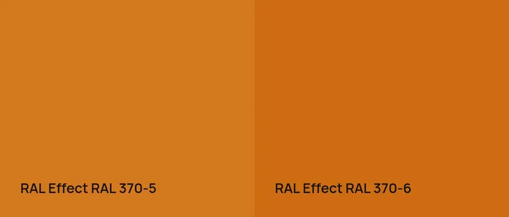 RAL Effect  RAL 370-5 vs RAL Effect  RAL 370-6