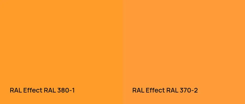 RAL Effect  RAL 380-1 vs RAL Effect  RAL 370-2