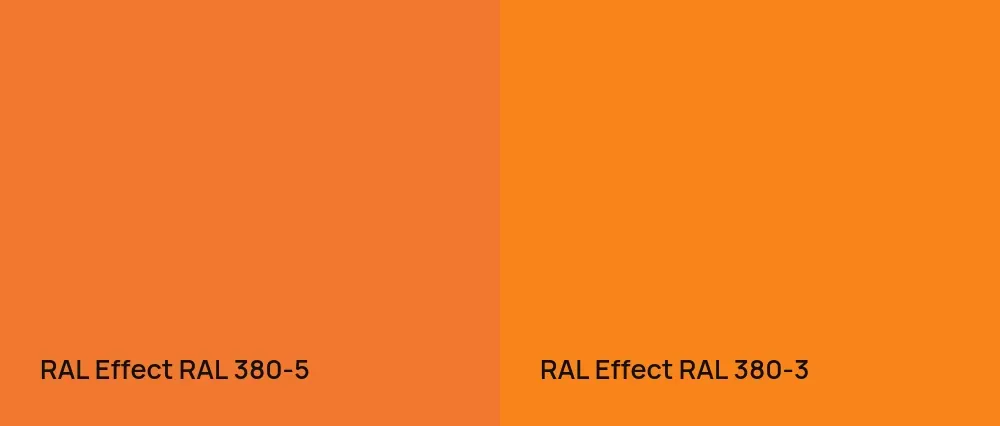 RAL Effect  RAL 380-5 vs RAL Effect  RAL 380-3