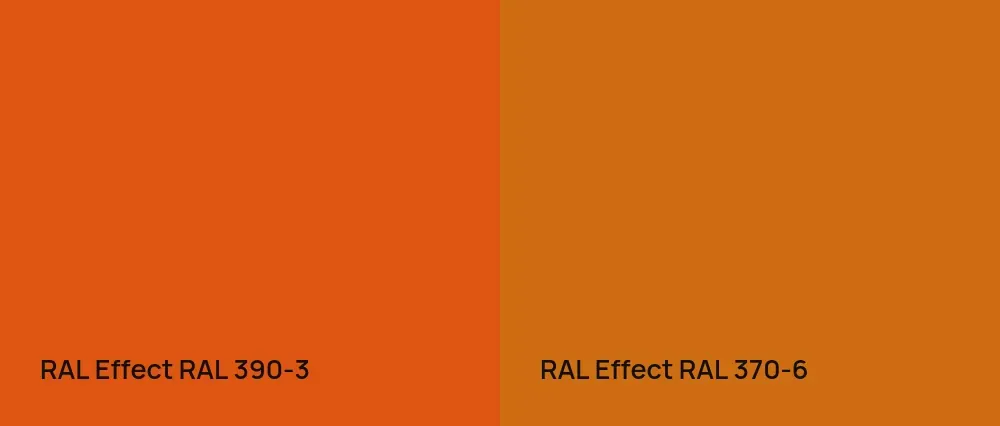 RAL Effect  RAL 390-3 vs RAL Effect  RAL 370-6