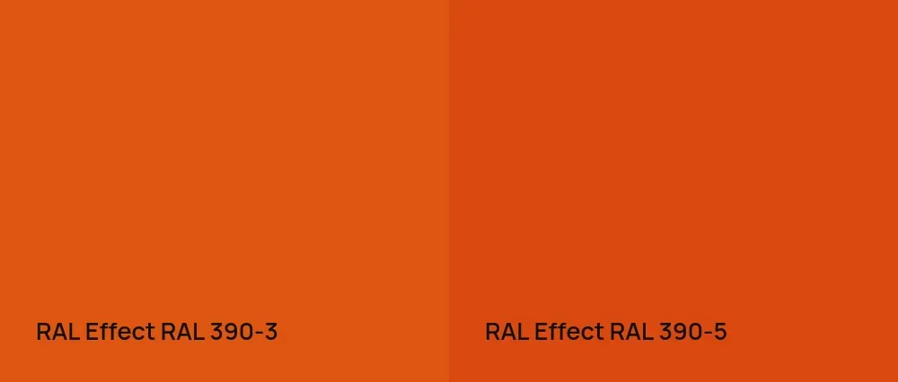 RAL Effect  RAL 390-3 vs RAL Effect  RAL 390-5