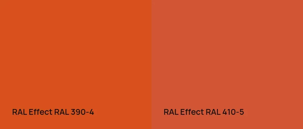 RAL Effect  RAL 390-4 vs RAL Effect  RAL 410-5