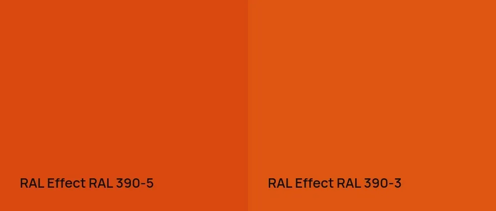 RAL Effect  RAL 390-5 vs RAL Effect  RAL 390-3