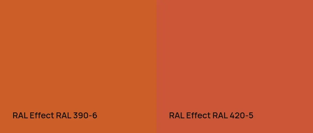 RAL Effect  RAL 390-6 vs RAL Effect  RAL 420-5