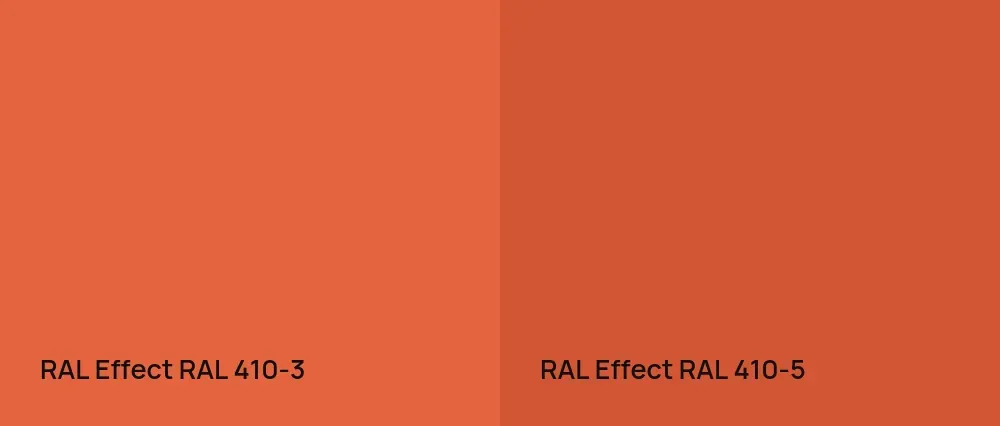 RAL Effect  RAL 410-3 vs RAL Effect  RAL 410-5
