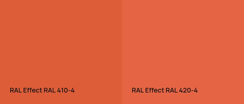 RAL Effect  RAL 410-4 vs RAL Effect  RAL 420-4