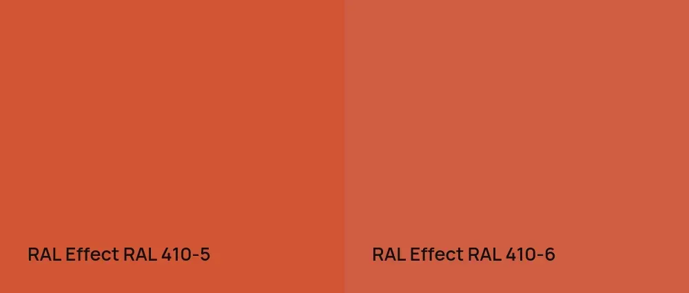 RAL Effect  RAL 410-5 vs RAL Effect  RAL 410-6