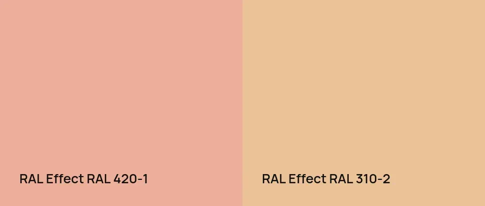 RAL Effect  RAL 420-1 vs RAL Effect  RAL 310-2