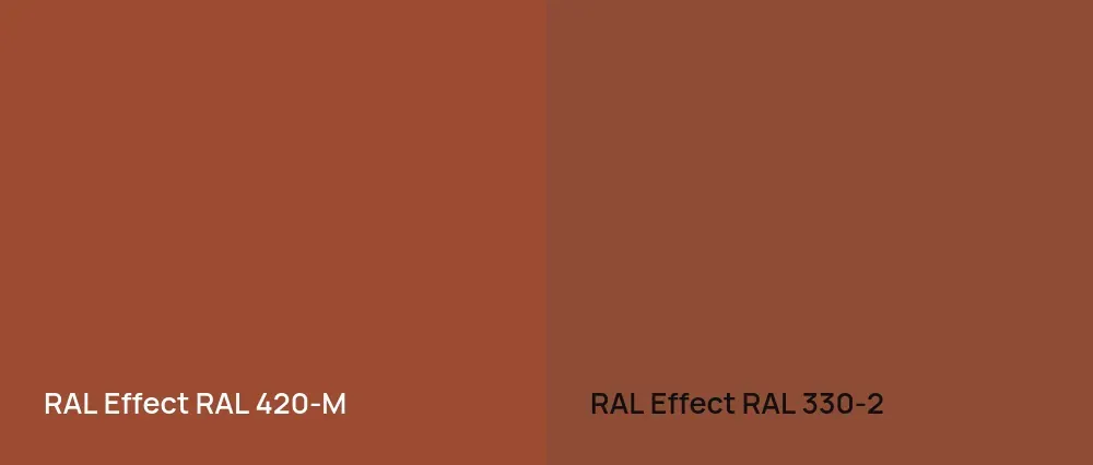 RAL Effect  RAL 420-M vs RAL Effect  RAL 330-2