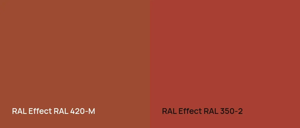 RAL Effect  RAL 420-M vs RAL Effect  RAL 350-2