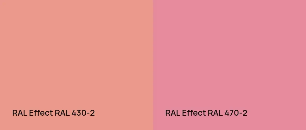 RAL Effect  RAL 430-2 vs RAL Effect  RAL 470-2