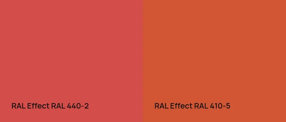 RAL Effect  RAL 440-2 vs RAL Effect  RAL 410-5