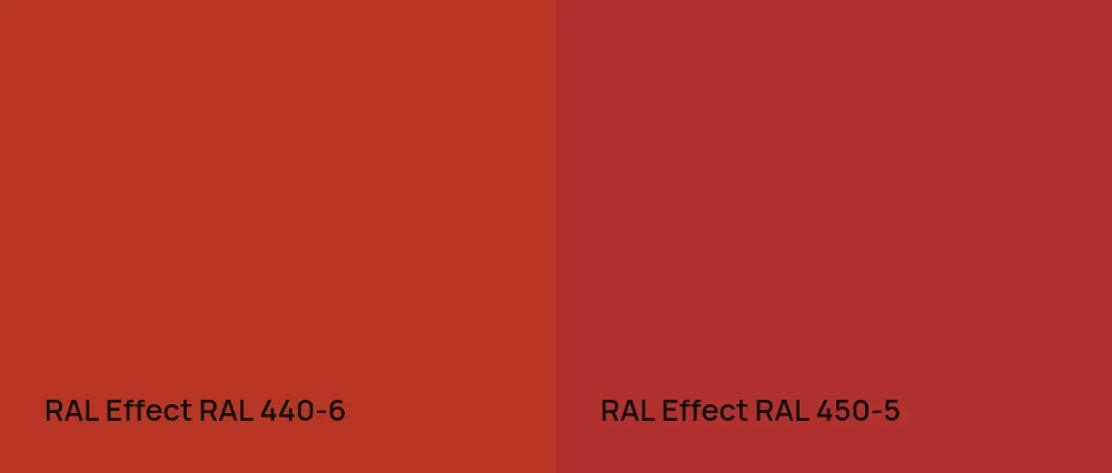 RAL Effect  RAL 440-6 vs RAL Effect  RAL 450-5