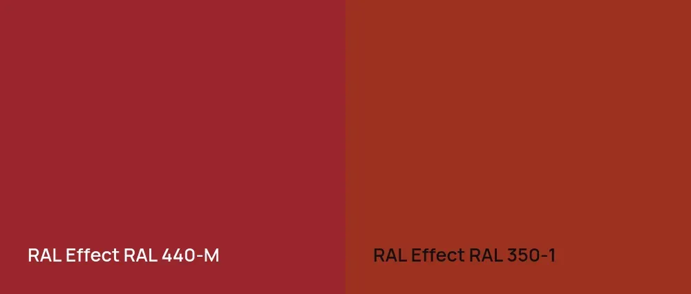 RAL Effect  RAL 440-M vs RAL Effect  RAL 350-1