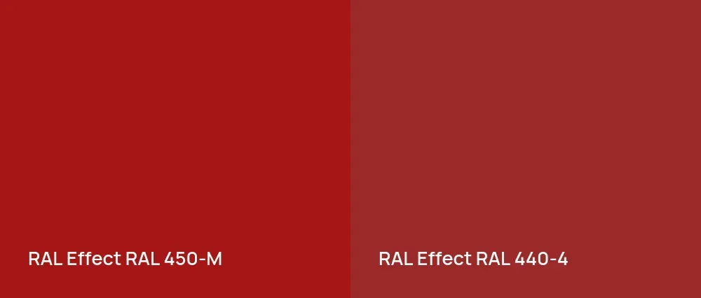RAL Effect  RAL 450-M vs RAL Effect  RAL 440-4