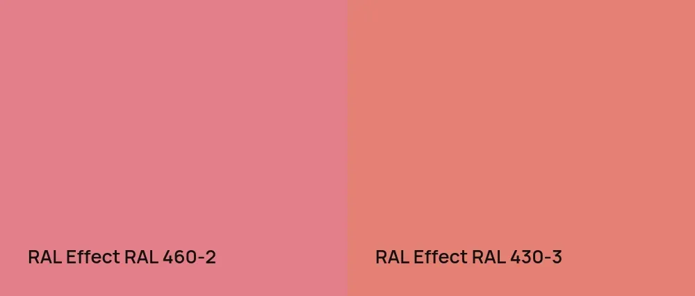 RAL Effect  RAL 460-2 vs RAL Effect  RAL 430-3