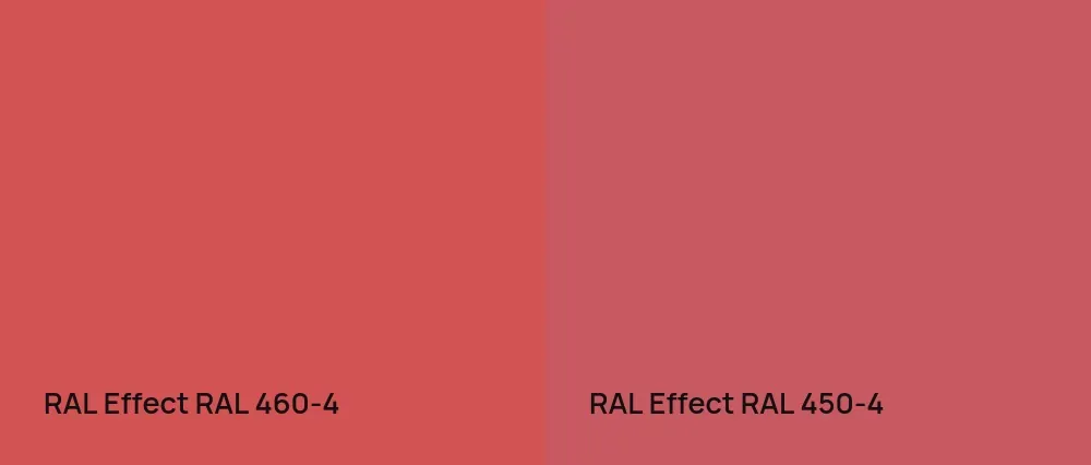 RAL Effect  RAL 460-4 vs RAL Effect  RAL 450-4