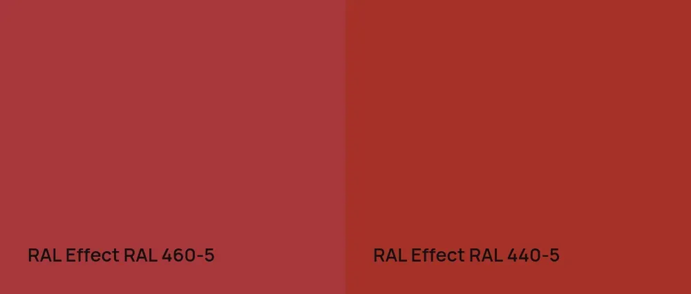 RAL Effect  RAL 460-5 vs RAL Effect  RAL 440-5
