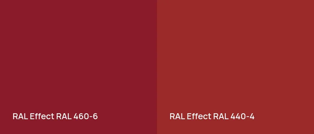 RAL Effect  RAL 460-6 vs RAL Effect  RAL 440-4