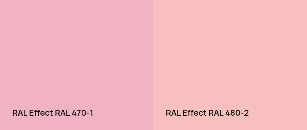 RAL Effect  RAL 470-1 vs RAL Effect  RAL 480-2