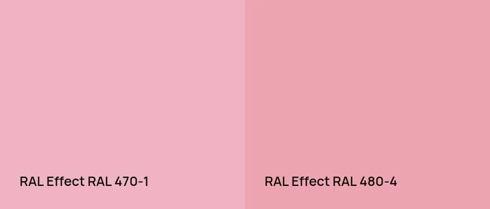 RAL Effect  RAL 470-1 vs RAL Effect  RAL 480-4