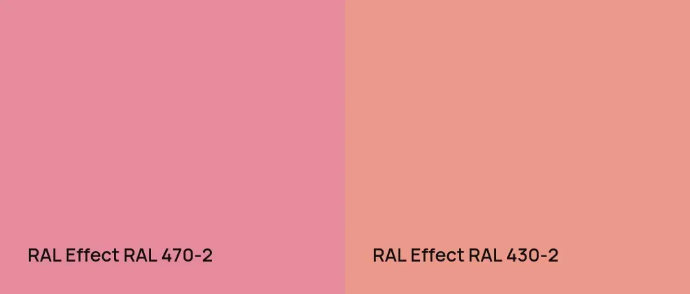 RAL Effect  RAL 470-2 vs RAL Effect  RAL 430-2