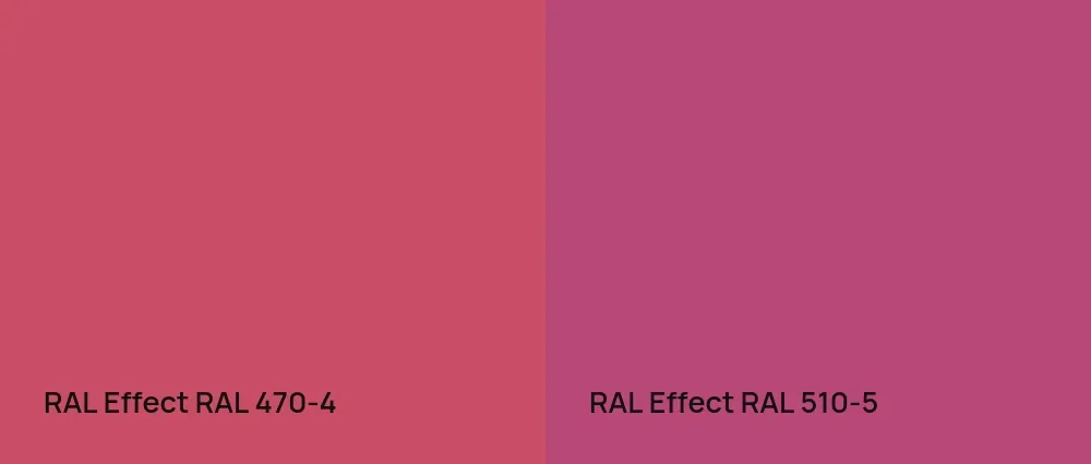 RAL Effect  RAL 470-4 vs RAL Effect  RAL 510-5