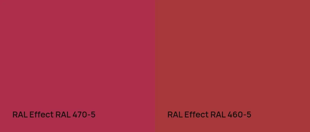 RAL Effect  RAL 470-5 vs RAL Effect  RAL 460-5