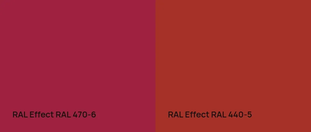RAL Effect  RAL 470-6 vs RAL Effect  RAL 440-5