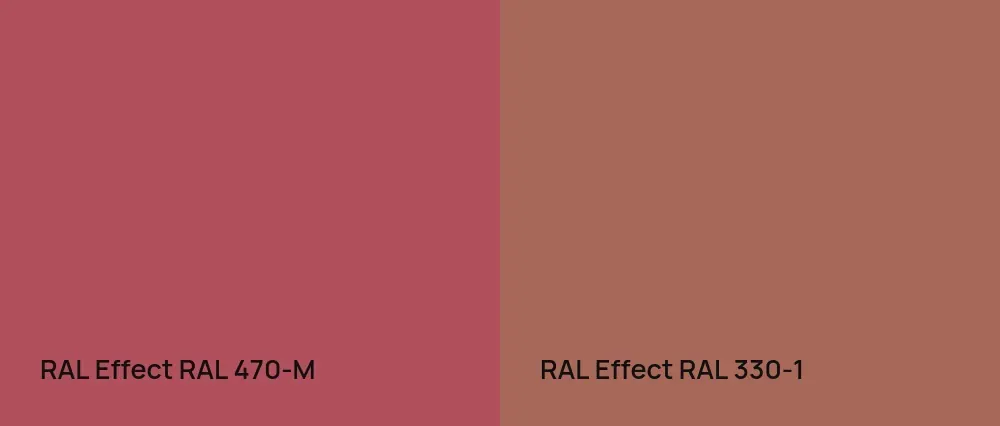 RAL Effect  RAL 470-M vs RAL Effect  RAL 330-1