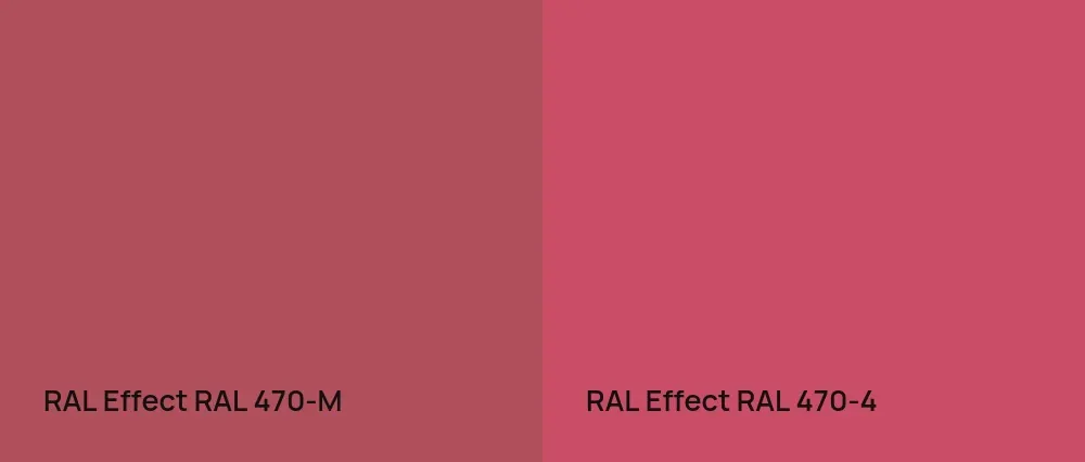 RAL Effect  RAL 470-M vs RAL Effect  RAL 470-4