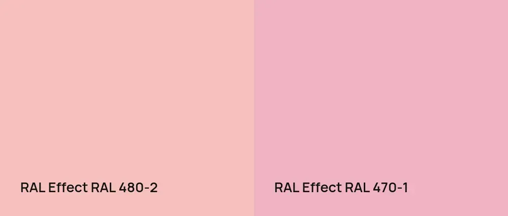 RAL Effect  RAL 480-2 vs RAL Effect  RAL 470-1