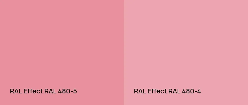 RAL Effect  RAL 480-5 vs RAL Effect  RAL 480-4