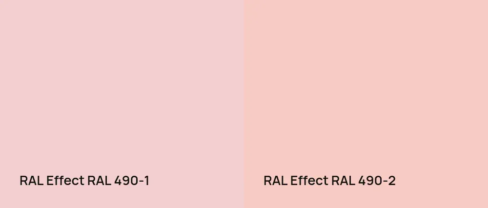 RAL Effect  RAL 490-1 vs RAL Effect  RAL 490-2