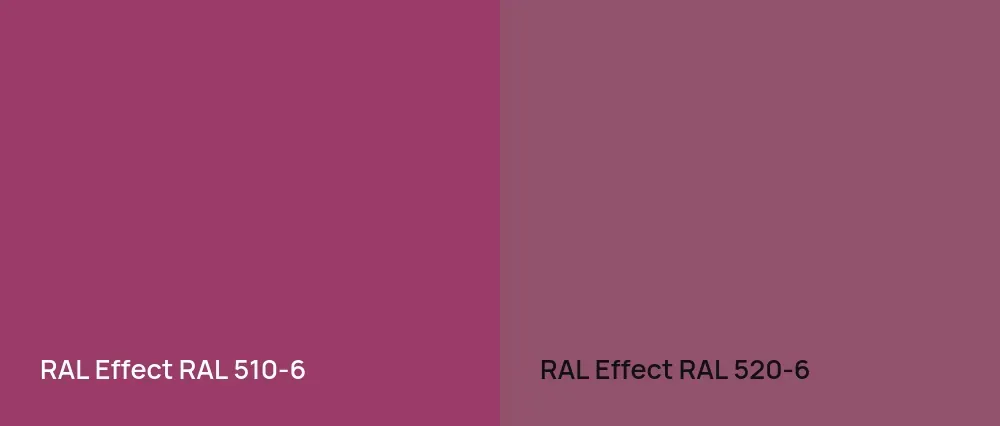 RAL Effect  RAL 510-6 vs RAL Effect  RAL 520-6