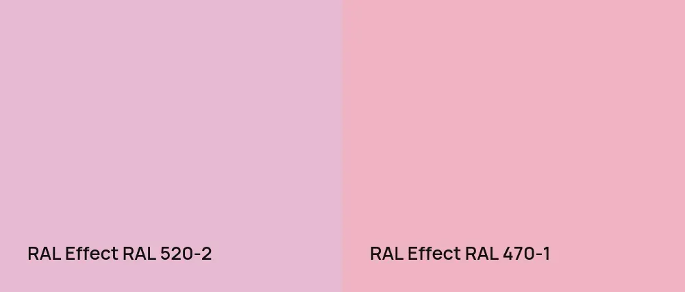 RAL Effect  RAL 520-2 vs RAL Effect  RAL 470-1
