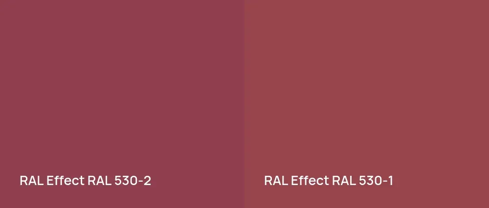 RAL Effect  RAL 530-2 vs RAL Effect  RAL 530-1