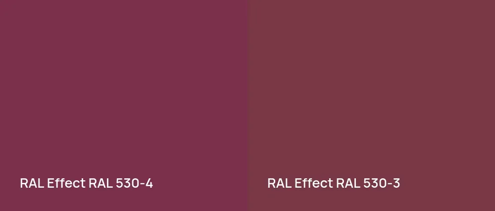 RAL Effect  RAL 530-4 vs RAL Effect  RAL 530-3