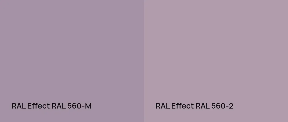 RAL Effect  RAL 560-M vs RAL Effect  RAL 560-2