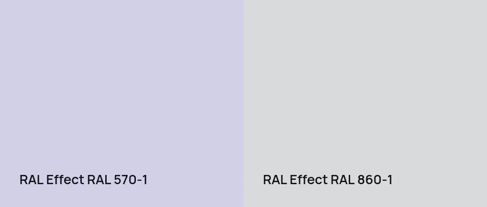 RAL Effect  RAL 570-1 vs RAL Effect  RAL 860-1
