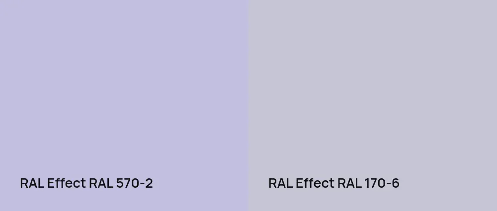 RAL Effect  RAL 570-2 vs RAL Effect  RAL 170-6